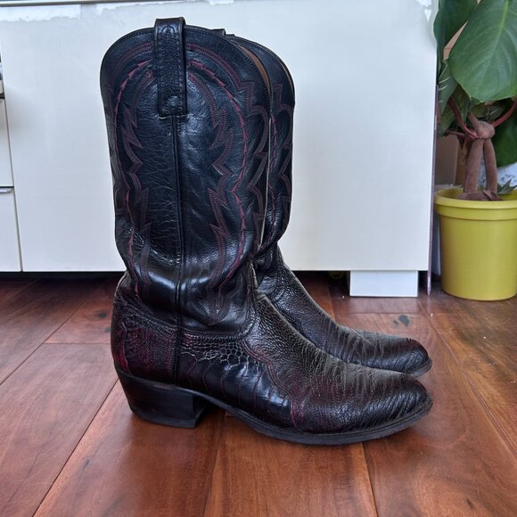 Men's Lucchese Vintage Cowboy Boots Size 9.5 - Picture 2 of 4